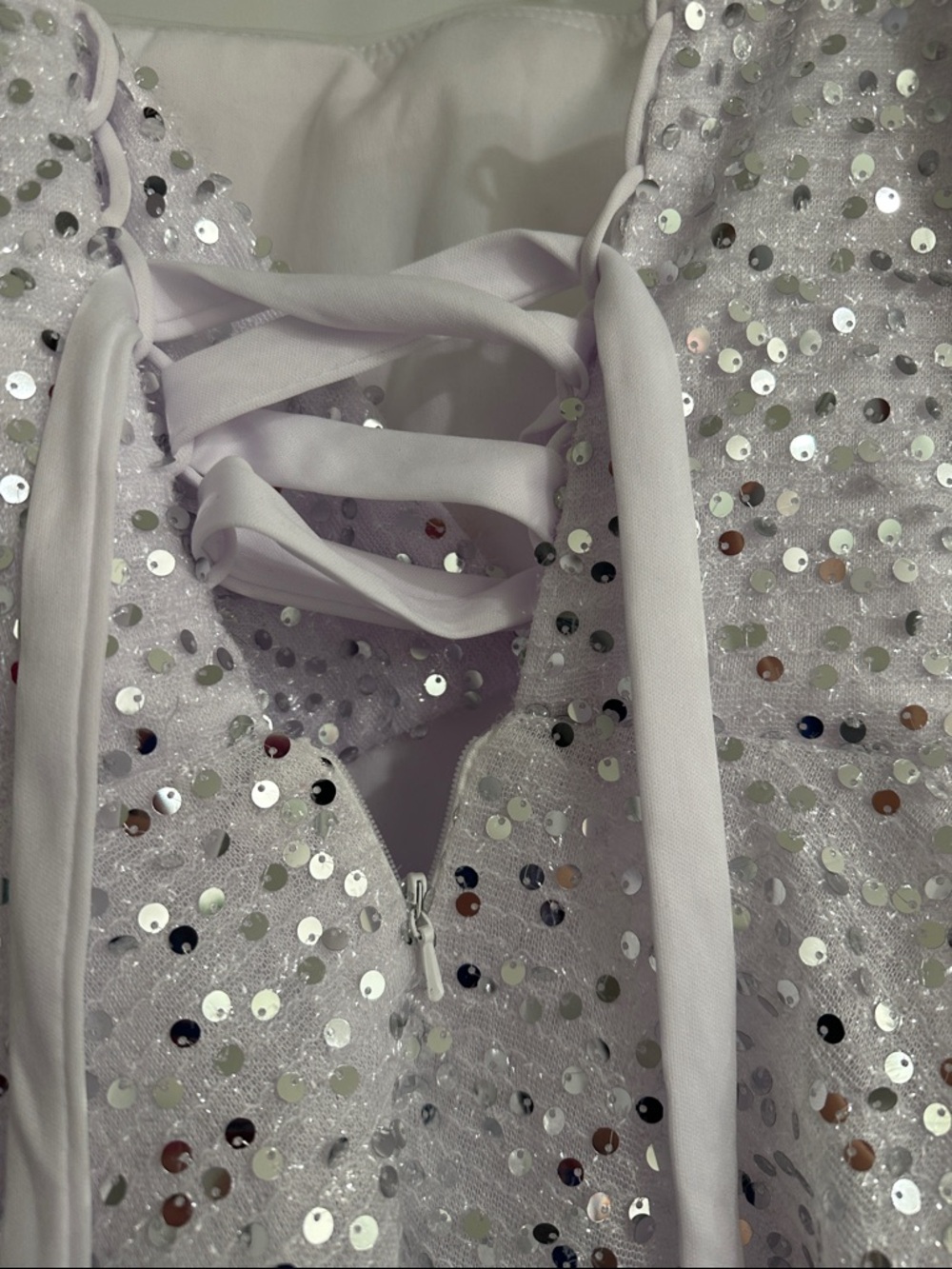 Sequin Party Dress with Oversized Bow - Picture 11 of 11